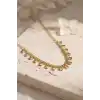 Gold Pirinç Yonca Model Kadın Kolye