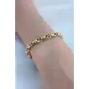 Gold Renk Çelik Zincir Kadın Bileklik