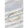 Gold Renk Çivi Model Zirkon Taşlı Kadın Kelepçe Bileklik