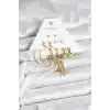 Gold Renk Pirinç Kadın 6 Çift Küpe Seti