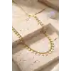 Gold Renk Yıldız Pul Model 60 cm Kadın Kolye
