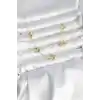 Gold Renk Yonca Model VIP Seri Kadın Kolye