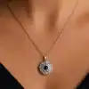 Gümüş 100 Dilde Seni Seviyorum Güneş Kolye