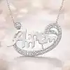 Gümüş Annem Vav Bayan Kolye