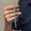Gümüş Arpa Kesim Erkek Tesbih