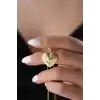 Gümüş Aşk Hatırası Açılır Kalp Kadın Kolye