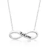 Gümüş Aşkım Yazılı Sonsuzluk Bayan Kolye