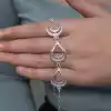 Gümüş Ay Dansı Telkari Kadın Bileklik