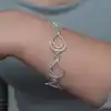 Gümüş Ay Dansı Telkari Kadın Bileklik
