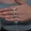 Gümüş Ay Dansı Telkari Kadın Bileklik