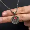 Gümüş Ayyıldız Kartal Erkek Kolye