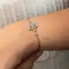 Gümüş Baget Taşlı Yıldız Kadın Bileklik