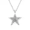 ​​Gümüş Baget Taşlı Yıldız Kolye