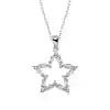 Gümüş Baget Taşlı Yıldız Kolye