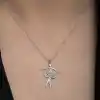 Gümüş Balerin Kadın Kolye