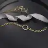 Gümüş Çeyrek Takılabilen Altın Kaplama Kadın Bileklik