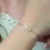 Gümüş Çiçek Bayan Bileklik