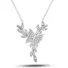 Gümüş Daldaki Kelebek Kadın Kolye