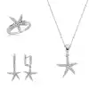 Gümüş Deniz Yıldızı Bayan Set