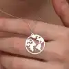 Gümüş Dünya Kadın Kolye