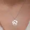 Gümüş Dünya Kadın Kolye
