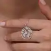 Gümüş Dünya Kadın Kolye