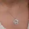 Gümüş Dünya Kadın Kolye
