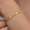 Gümüş Gold Güneş Kadın Bileklik