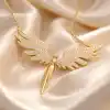 Gümüş Gold Mikail Meleği Kadın Kolye
