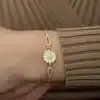 ​Gümüş Gold Papatya Bileklik