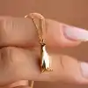 Gümüş Gold Penguen Kadın Kolye
