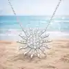 ​Gümüş Güneş Bayan Kolye