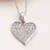 Gümüş Kalp Kadın Kolye