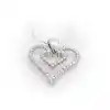Gümüş Kalpli Bayan Kolye