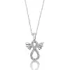 Gümüş Kanatlı Sonsuzluk Bayan Kolye