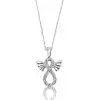 Gümüş Kanatlı Sonsuzluk Bayan Kolye