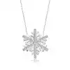 Gümüş Kar Tanesi Bayan Kolye