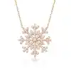 Gümüş Kar Tanesi Bayan Kolye