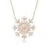 Gümüş Kar Tanesi Bayan Kolye
