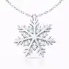 Gümüş Kar Tanesi Kadın Kolye