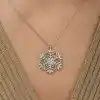 Gümüş Kar Tanesi Kolye