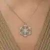 Gümüş Kar Tanesi Kolye