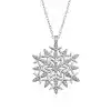 Gümüş Kar Tanesi Kolye