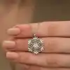 Gümüş Kar Tanesi Kolye