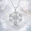 Gümüş Kar Tanesi Kolye