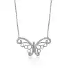 Gümüş Kelebek Bayan Kolye