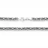Gümüş Kral Zincir - 10 mm Köşeli