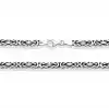 Gümüş Kral Zincir - 10 mm Köşeli