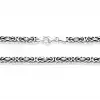 Gümüş Kral Zincir - 10 mm Köşeli