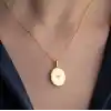 Gümüş Gold Kutup Yıldızı Açılabilir Kadın Kolye